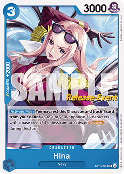 Hina (OP12-051) - Promos: Legacy of the Master (Uncommon) [OP12P-051]