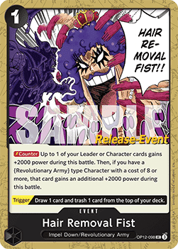 Hair Removal Fist (OP12-098) - Promos: Legacy of the Master (Uncommon) [OP12P-098]