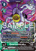 Quartzmon Ace (EX10-023) (V.1) - Sinister Order (Super Rare) [EX-10-023]