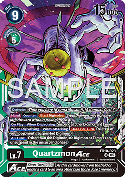 Quartzmon Ace (EX10-023) (V.1) - Sinister Order (Super Rare) [EX-10-023]