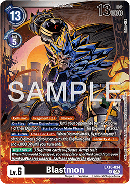 Blastmon (EX10-034) - Sinister Order (Rare) [EX-10-034]