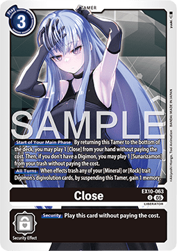 Close (EX10-063) (V.1) - Sinister Order (Uncommon) [EX-10-063]