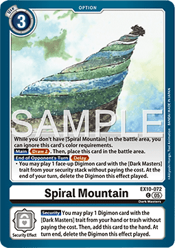 Spiral Mountain (EX10-072) (V.1) - Sinister Order (Common) [EX-10-072]