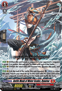 Battle Monk of Water Scales, Ryuutou  (V.1 - Triple Rare) - Super Brave Detonation (Triple Rare) [DZ-BT09-003]