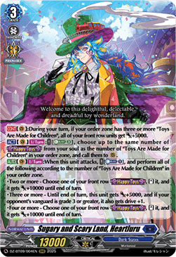 Sugary and Scary Land, Heartluru  (V.1 - Triple Rare) - Super Brave Detonation (Triple Rare) [DZ-BT09-004]