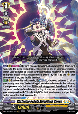 Glistening Nebula Knightlord, Serius  (V.1 - Triple Rare) - Super Brave Detonation (Triple Rare) [DZ-BT09-012]