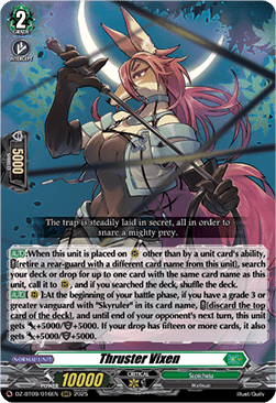 Thruster Vixen  (V.1 - Triple Rare) - Super Brave Detonation (Triple Rare) [DZ-BT09-016]
