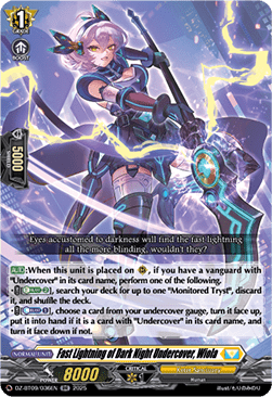 Fast Lightning of Dark Night Undercover, Wiola  (V.1 - Double Rare) - Super Brave Detonation (Double Rare) [DZ-BT09-036]
