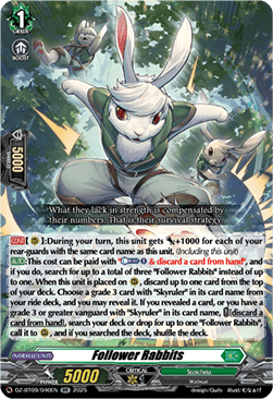 Follower Rabbits  (V.1 - Double Rare) - Super Brave Detonation (Double Rare) [DZ-BT09-040]