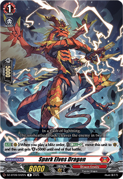 Spark Elves Dragon  (V.1 - Rare) - Super Brave Detonation (Rare) [DZ-BT09-042]