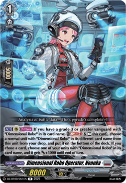 Dimensional Robo Operator, Nonoka  (V.1 - Rare) - Super Brave Detonation (Rare) [DZ-BT09-051]