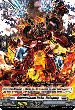 Dimensional Robo, Daispray  (V.1 - Rare) - Super Brave Detonation (Rare) [DZ-BT09-052]