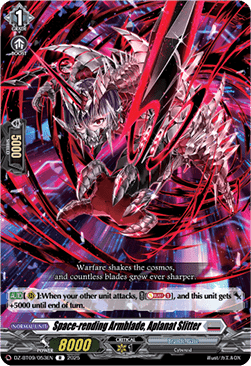 Space-rending Armblade, Aplanat Slitter  (V.1 - Rare) - Super Brave Detonation (Rare) [DZ-BT09-053]