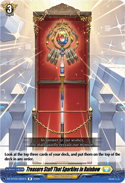 Treasure Staff That Sparkles in Rainbow  (V.1 - Rare) - Super Brave Detonation (Rare) [DZ-BT09-060]