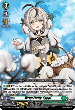 Wrap Fluffy, Syppi  (V.1 - Rare) - Super Brave Detonation (Rare) [DZ-BT09-061]