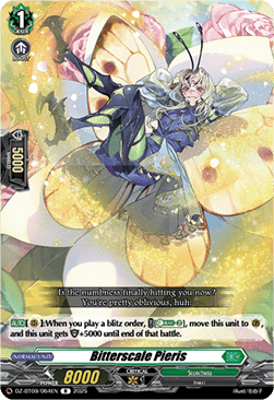 Bitterscale Pieris  (V.1 - Rare) - Super Brave Detonation (Rare) [DZ-BT09-064]