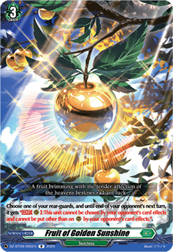 Fruit of Golden Sunshine  (V.1 - Rare) - Super Brave Detonation (Rare) [DZ-BT09-065]