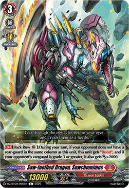 Saw-toothed Dragon, Sawchomimus - Super Brave Detonation (Common) [DZ-BT09-066]