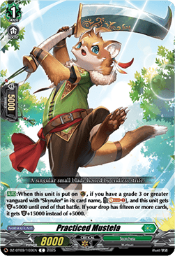 Practiced Mustela - Super Brave Detonation (Common) [DZ-BT09-103]