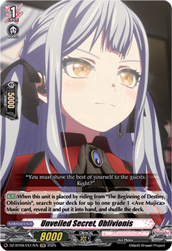 Unveiled Secret, Oblivionis - Super Brave Detonation (Special EX) [DZ-BT09-EX17]