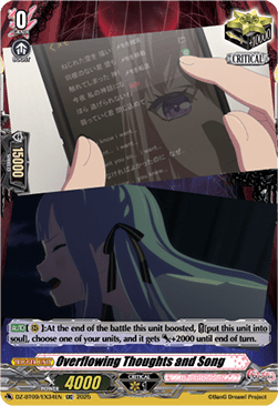 Overflowing Thoughts and Song  (V.2 - Special EX) - Super Brave Detonation (Special EX) [DZ-BT09-EX34]