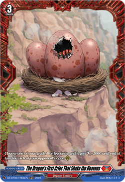 The Dragon's First Cries That Shake the Heavens  (V.2 - Frame Rare) - Super Brave Detonation (Frame Rare) [DZ-BT09-FR08]