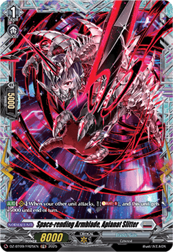 Space-rending Armblade, Aplanat Slitter  (V.2 - Frame Rare) - Super Brave Detonation (Frame Rare) [DZ-BT09-FR25]