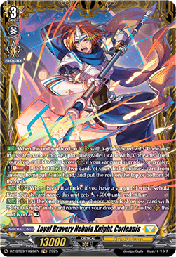Loyal Bravery Nebula Knight, Corleanis  (V.2 - Frame Rare) - Super Brave Detonation (Frame Rare) [DZ-BT09-FR28]
