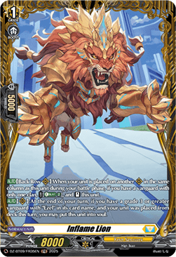 Inflame Lion  (V.2 - Frame Rare) - Super Brave Detonation (Frame Rare) [DZ-BT09-FR35]