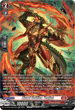 Lizard Soldier, Yenjun  (V.3 - Silver Rare) - Super Brave Detonation (Silver Rare) [DZ-BT09-SR07]