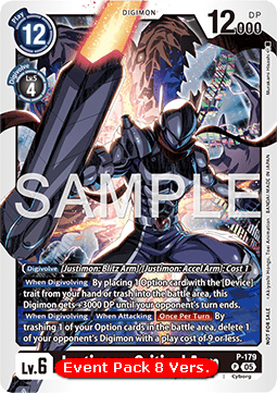 Justimon: Critical Arm (P-179) - Event Pack 8 (Alternative Art) [EP8-P-179]