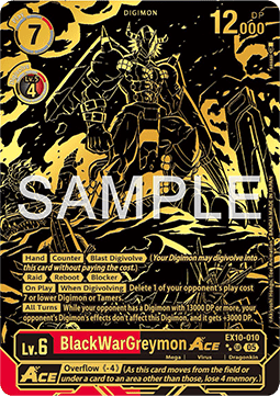 BlackWarGreymon Ace (EX10-010) (V.3) - Sinister Order (Alternative Art) [EX-10-010]