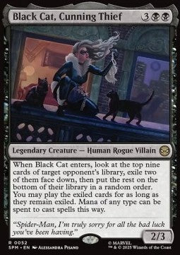 Black Cat, Cunning Thief - Magic: The Gathering | Marvel's Spider-Man (Rare) [SPM-52]