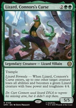 Lizard, Connors's Curse - Magic: The Gathering | Marvel's Spider-Man (Rare) [SPM-106]