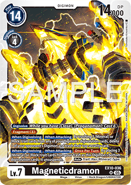 Magneticdramon (EX10-036) (V.1) - Sinister Order (Super Rare) [EX-10-036]