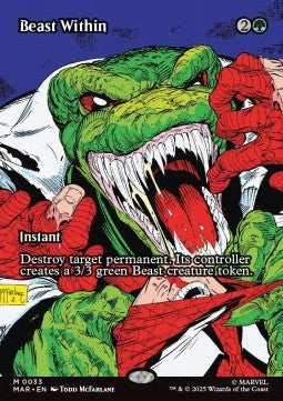 Beast Within - Magic: The Gathering | Marvel's Spider-Man: Source Material Cards (Mythic) [MAR-33]