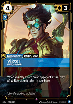 Viktor, Innovator (V.1 - Rare) - Origins (Rare) [OGN-117]