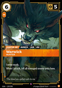 Warwick, Hunter - Origins (Rare) [OGN-159]