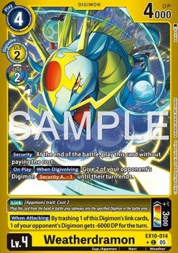 Weatherdramon (EX10-014) (V.2) - Sinister Order (Alternative Art) [EX-10-014]