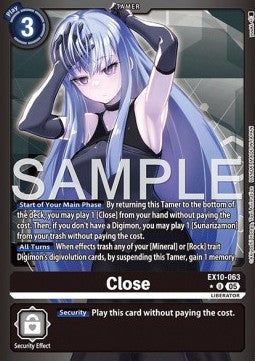 Close (EX10-063) (V.2) - Sinister Order (Alternative Art) [EX-10-063]