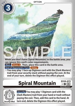 Spiral Mountain (EX10-072) (V.2) - Sinister Order (Alternative Art) [EX-10-072]