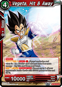 Vegeta, Hit & Away - Prismatic Clash (Common) [BT28-010]