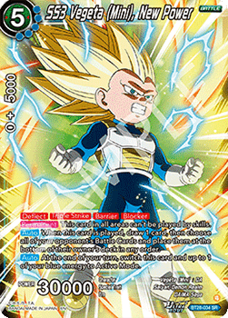 SS3 Vegeta (Mini), New Power - Prismatic Clash (Super Rare) [BT28-034]