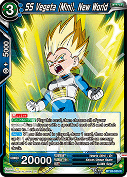 SS Vegeta (Mini), New World - Prismatic Clash (Rare) [BT28-035]