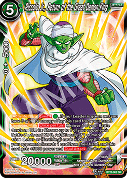 Piccolo Jr., Return of the Great Demon King - Prismatic Clash (Super Rare) [BT28-062]
