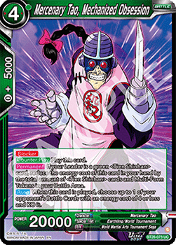 Mercenary Tao, Mechanized Obsession - Prismatic Clash (Uncommon) [BT28-073]