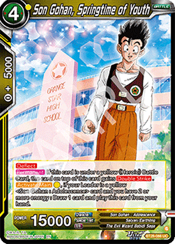 Son Gohan, Springtime of Youth - Prismatic Clash (Uncommon) [BT28-086]
