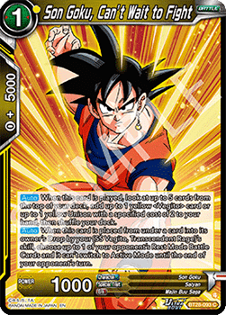 Son Goku, Can't Wait to Fight - Prismatic Clash (Common) [BT28-093]