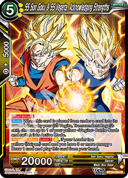 SS Son Goku & SS Vegeta, Acknowledging Strengths (V.1 - Rare) - Prismatic Clash (Rare) [BT28-094]
