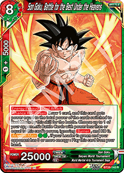 Son Goku, Battle for the Best Under the Heavens (V.1 - Rare) - Prismatic Clash (Rare) [BT28-140]